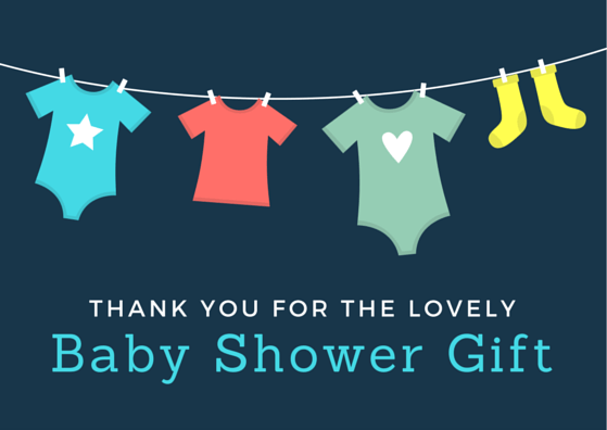 Baby Shower Gift Thank You Card