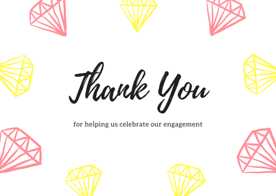 Engagement Party Thank You Card
