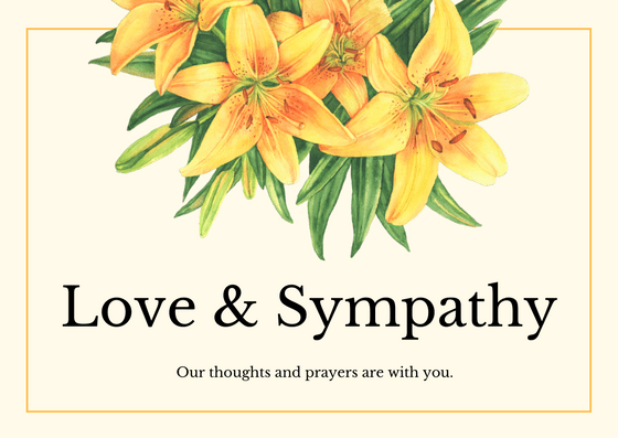 Words of Sympathy for Condolence Cards | Bereavement Messages