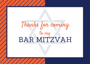 Bar Mitzvah &amp; Bat Mitzvah Thank You Cards | FREE Printables