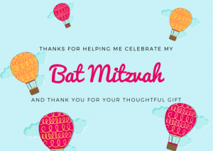 Bar Mitzvah &amp; Bat Mitzvah Thank You Cards | FREE Printables