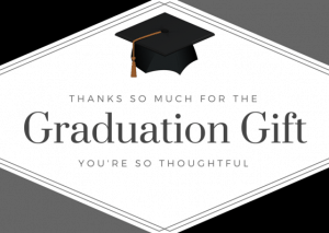 Graduation Thank You Card Printables - Thank You Note Wording
